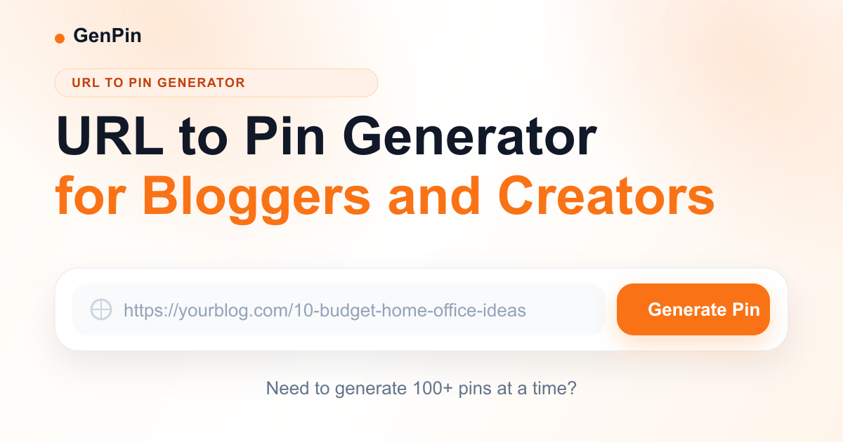 Url Mix Pin Free URL to Pin Generator | Create Pinterest Pins from Any URL | GenPin